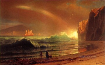 The Golden Gate Albert Bierstadt Beach Oil Paintings
